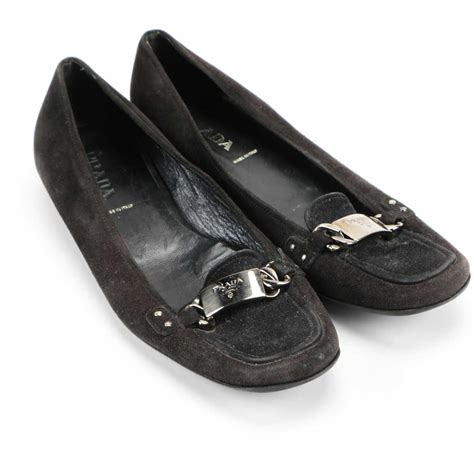 prada suede loafers women|Prada suede loafers women's.